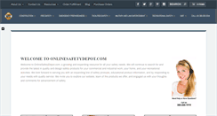 Desktop Screenshot of onlinesafetydepot.com